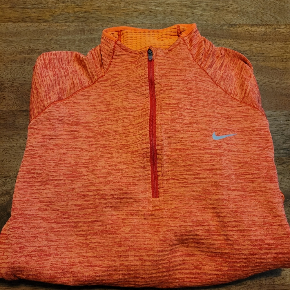 Nike, Large, Orange shirt.